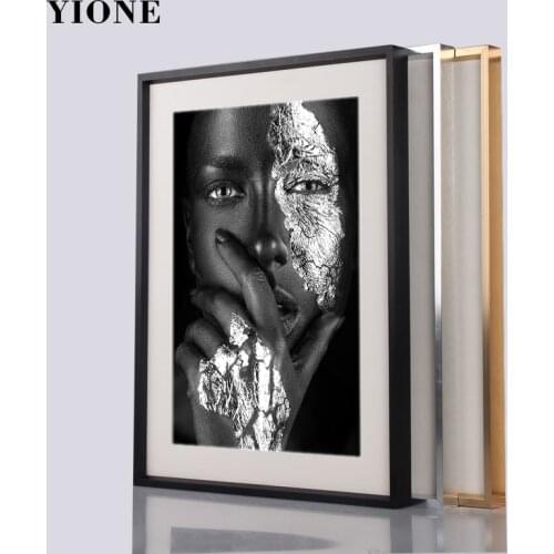 Metal Picture Frame Simple Gold Silver Black Aluminum Alloy Painting Poster Frame A3 A4 Photo Frame for Wall Home Decoration