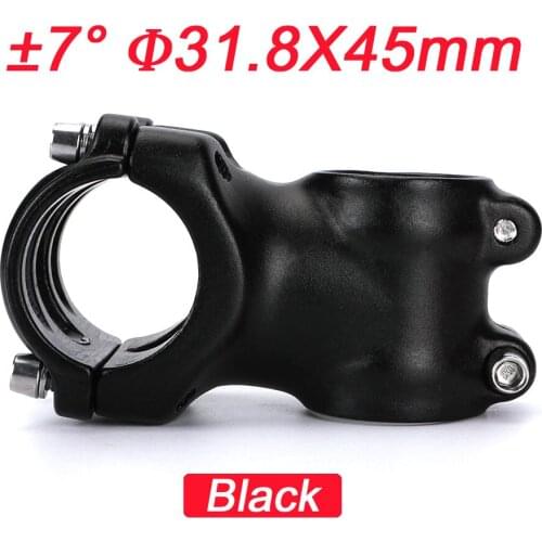 Aluminum Alloy Mountain Bike Handlebar 7 Degree Bicycle Color Stem Accessories 31.8*45mm Bicycle Stem