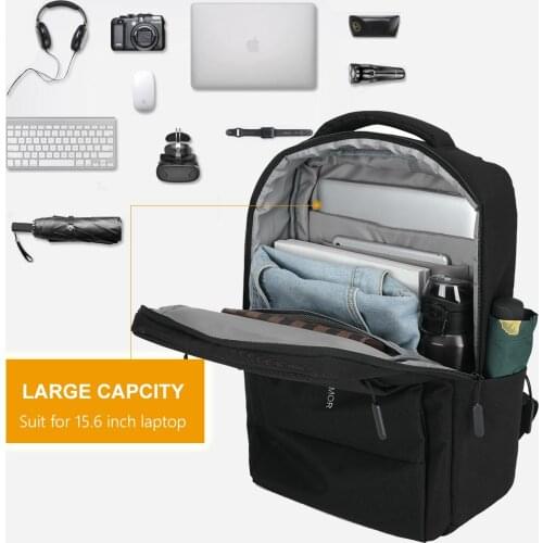 Male Vintage School Bag 15.6 Inch Laptop Backpack Men Usb Charging Waterproof Travel Backpack Students Rucksack