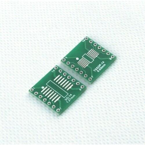 SO SOIC SSOP14 to DIP14 IC Adapter sop14 socket test experiment board SMD