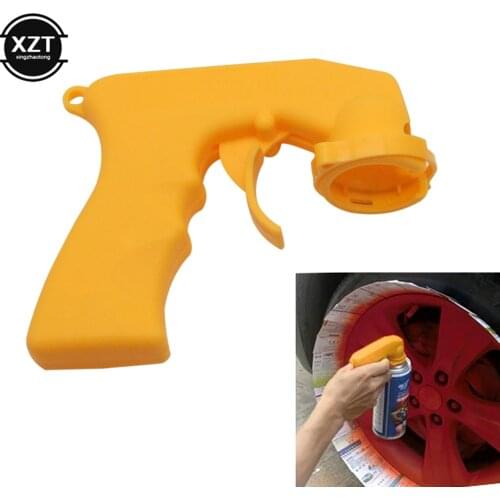 Spray Adaptor Paint Care Aerosol Spray Gun Handle With Full Grip Trigger Locking Collar Maintenance Repair Tool Car Accessories