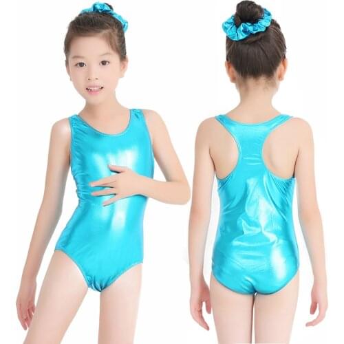 Speerise Girls Ballet Dance Leotard Spandex Shiny Metallic Toddler Children Bodysuit Dance Wear Gymnastics One-piece Leotards