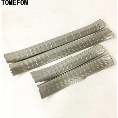 For TOYOTA C-HR CHR 2016 2017 2018 Stainless Steel Inner Door Sill Plate Welcome Pedal Sticker Car Styling 4pcs