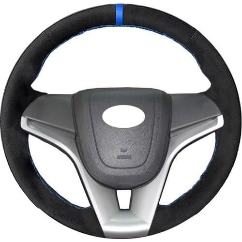 Alcantara Material Suede Leather Car Steering Wheel Cover for Chevrolet Cruze 2009-2014 Aveo 2011-2014 Holden Cruze 10