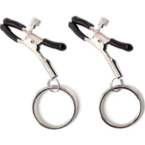 Nipple Clamps Clamp Slave Metal chain Breast Clip SM The Circle Sex Bondage Breast ClitorisFor Couples Game Sex Toy Adult Game