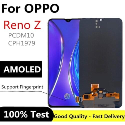 For OPPO RenoZ PCDM10 CPH1979 LCD Display Screen Touch Panel Screen Digitizer For OPPO Reno Z LCD