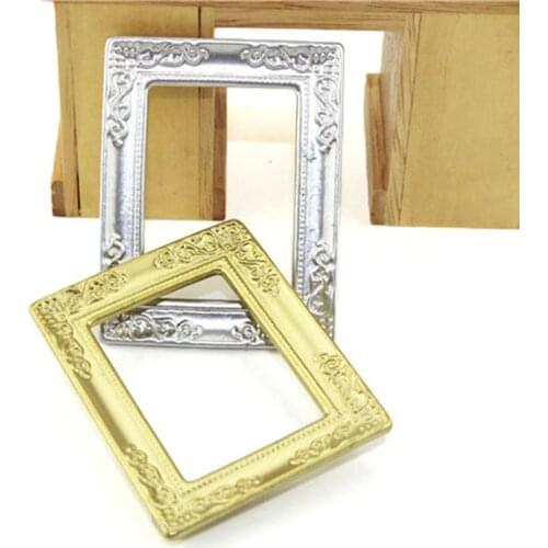 1 Pc Diy Dollhouse Mini Oil Painting Dollshouse Miniature 1:12 Miniature Furniture Doll House Resin Picture Frame