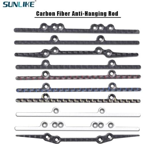 10 Pieces Of Self-Made Four-Wheel Drive Lightweight Anti-Hanging Rod 1.5/ 2.0mm HG Chassis Anti-Hanging Carbon Fiber Counterbore