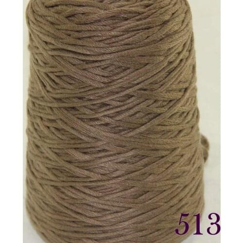 1X400g soft sell high quality 100% cotton hand-woven yarn Mocha cone 422-513