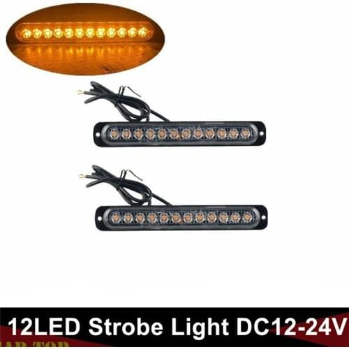 2PCS LED Clearance Lights Trailer Strobe Light Bar Car Truck Hazard Flash Warning Emergency Signal Lights 24v LED Lights Truck