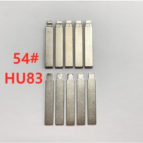20 pcs/lot #54 lishi HU83 Metal Blank Uncut Flip KD/VVDI Remote Key Blade for Peugeot