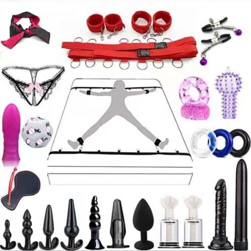 SM Plush Bundled Bed Set New Upgrade 23-piece Set Couple Bed Sex Toys Bundled Masturbation Flirt Female Adult Sex Products