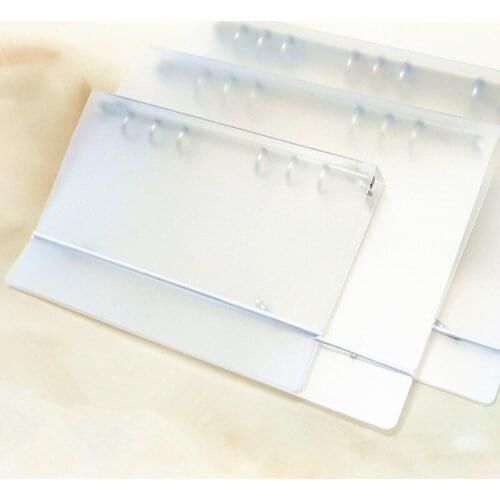 A5/A6/B5 Transparent Loose Leaf Ring Binder Weekly Planner Diary Notebook Cover