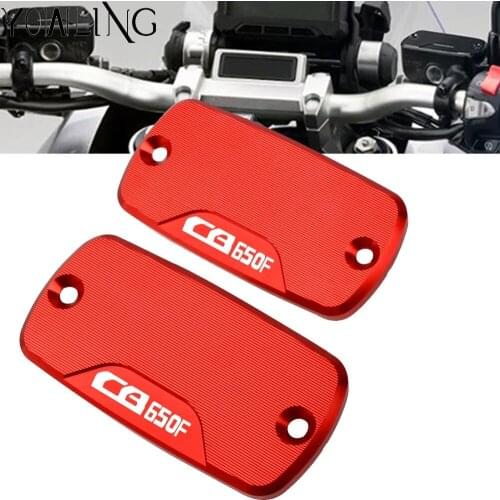 Motorcycle Accessories Aluminum Front Brake Reservoir Cylinder Master Fluid Tank Cover FOR HONDA CB650F CB 650F 2016 2017 2018