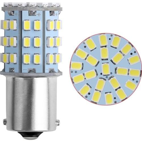 1PCS Car LED Brake Light 1156 BA15S P21W 1157 BAY15D T20 W21/5W 7443 1206 64SMD Backup Reserve Lights Auto Turn Signal Lamp 12V