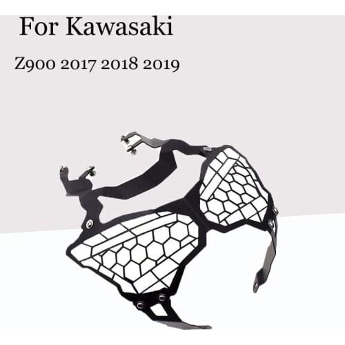 For Kawasaki Z900 2017 2018 2019 Motorcycle Accessories Headlight Head Lamp Light Grille Guard Cover Protector