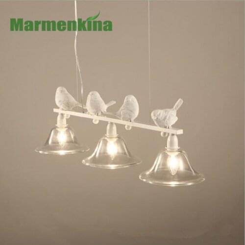 Creative personality warm rustic chandeliers birds, E14, Material Iron, AC110-220V