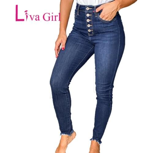 Женские обтягивающие джинсы Liva girl China At AliExpress