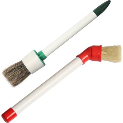 Multi-purpose Car Cleaning Brush Tire Lubricating Paste Round Head Brush Car Interior Exterior Cleaning Brush Outlet