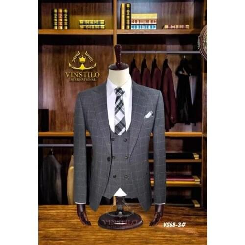 2019 New Latest Coat Pant Designs men wedding suits best man suit Groom Tuxedos Groomsmen set Party Dinner jacket pant vest