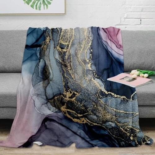 Throw Blanket Blush Paynes Gray And Gold Metallic Abstract Throw Blanket Warm Soft Blanket