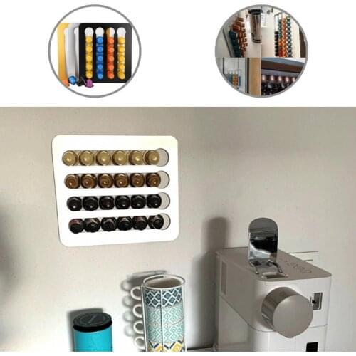 Portable Durable Coffee Capsule Pod Tower Rack Compact Storage Rack Anti-rust for Home