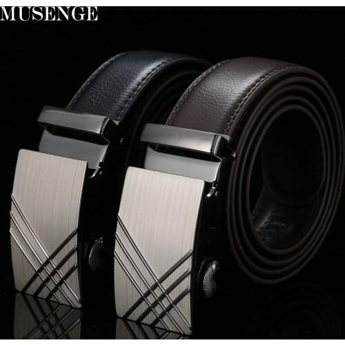 Musenge Fashion Designer Mens Genuine Leather Belt Belts For Men Luxury Brand Ceinture Homme Cinto Masculino Marcas Cinturon