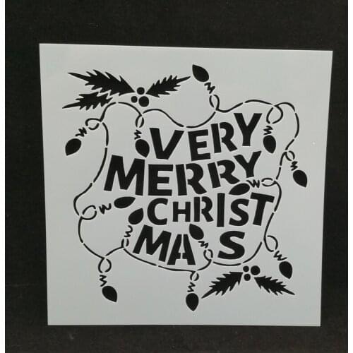 Christmas Layering Stencils Drawing Color Spraying Stencil for Diy scrapbook/photo album coloring,painting stencil,home decor