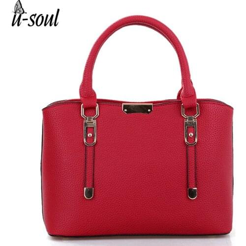 U-Soul Women's Leather Bags With Short Handles
