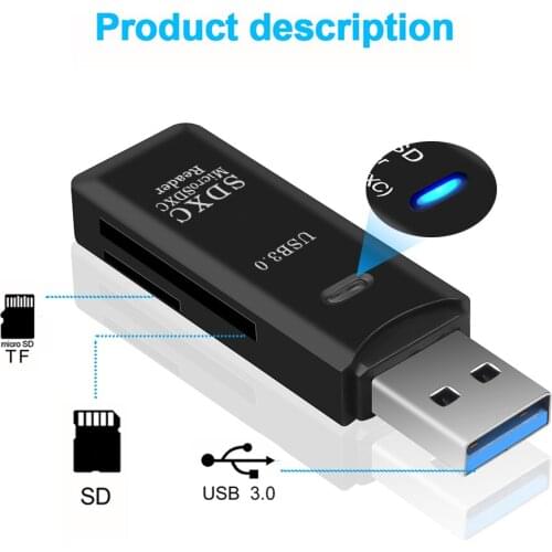 USB 3.0 Multi SD/MICROSD card reader OTG type c adapter mini cardreader for micro SD/TF/CF/MS microsd computer Laptop