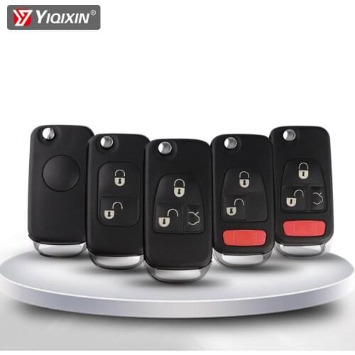 YIQIXIN For Mercedes Benz C E ML S Dodge Sprinter Keycase Flip Folding Remote Car Blank Key Cover Case Replacement Holder Blade