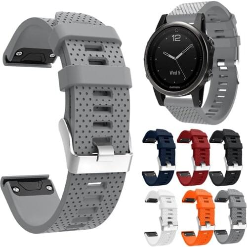 YOOISDE 20mm Easy Release Silicone Quick Fit Soft Smart Watch Sport Band Strap for Garmin Fenix 5S/Fenix 5S Plus