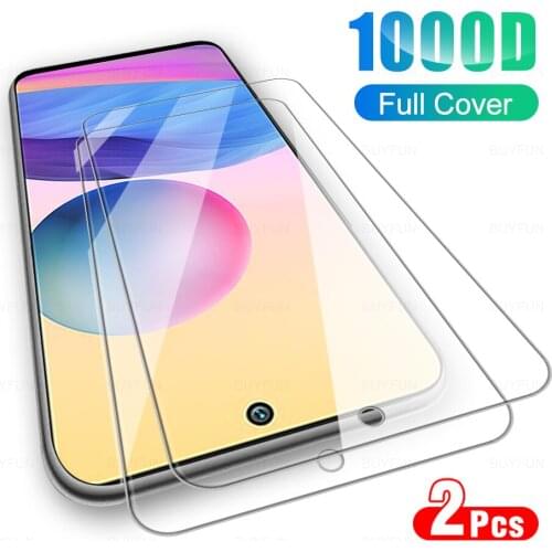 2Pcs Full Cover Protective Glass For Xiaomi Redmi Note 10T 5G Phone Screen Protector Glass Film For Xaomi Note10T 10 T 2021 6.5"