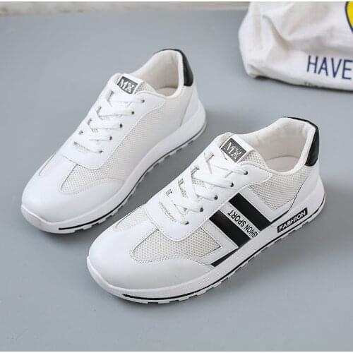 Womens Sneakers Women 2021 Spring Summer Causal Flat Shoes Breathable Mesh Running Lightweight White Low-Top Sports Shoes