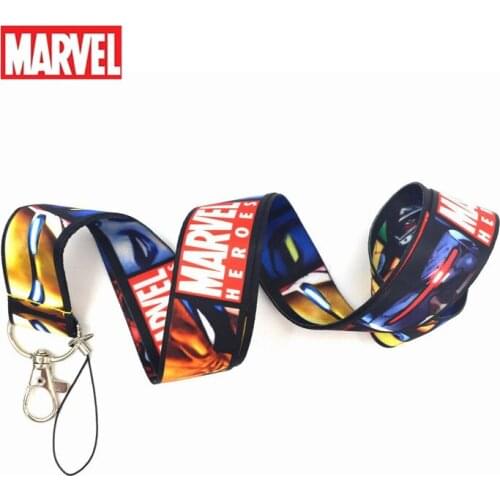 1Pcs Cartoon Marvel Spiderman Phone Lanyard Keys ID Card Bag Phone Neck Strap Toys Action Figure Toy for kids Collection Gifts