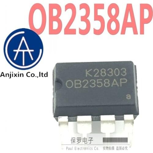 10pcs 100% orginal and new OB2358AP OB2358 DIP-8 high performance offline PWM control chip real stock
