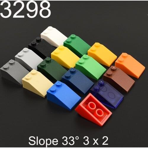 10PCS Building block 3298 Slope Brick 33° 3 x 2 high-tech accessories parts MOC Construction DIY Education Build Toys
