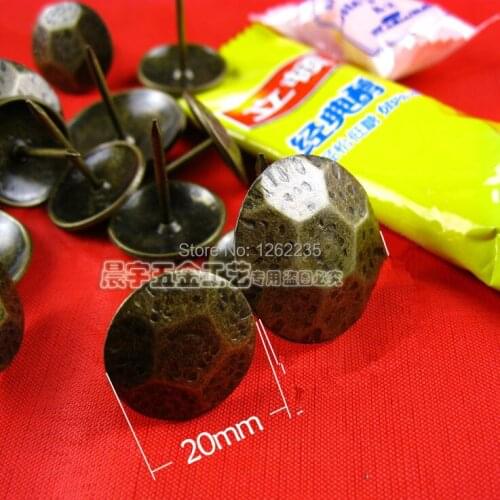 20*23MM Imitation gold bubble nails Quartet red bronze sofa nail Decorative nails Triangle nails Wholesale