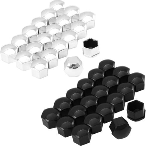 20pcs 17mm Car Wheel Lug Nut Center Cover Caps + Removal Tool For Volkswagen VW Golf Jetta Passat For Audi A4 A3 Q5 Car styling