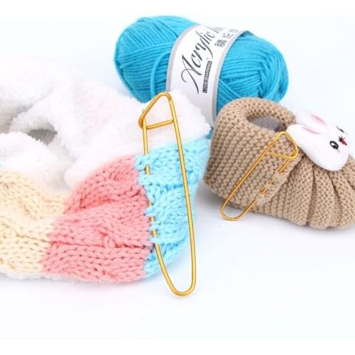 3pcs 9cm 11cm 15cm Aluminium Knitting Stitch Holders Pin (S/M/L) Knitting Crochet Locking Stitch Markers Sewing Tools