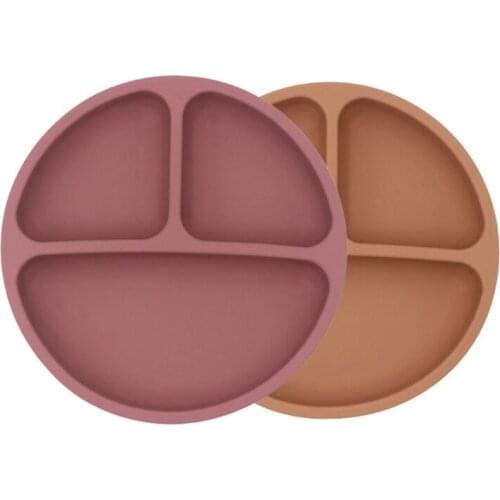 4pcs/set Baby Silicone Tableware Waterproof Bib Dinner Plate Sucker Bowl Spoon U7EE