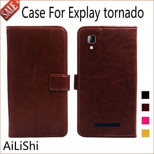 AiLiShi Luxury Leather Case For Explay tornado Case Book Style Flip Protective Cover Skin Phone Bag Wallet