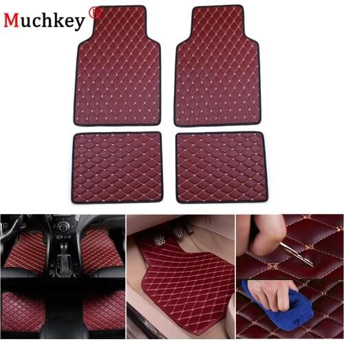 Car mats universal For Peugeot 2008 3008 4008 508 5008 Traeller Partner All Weather Waterproof Carpet