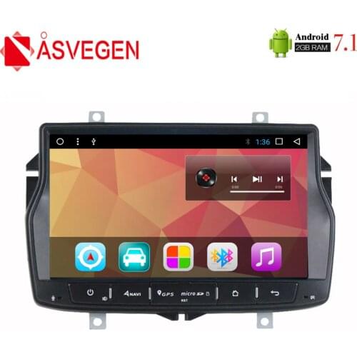 Asvegen Car Stereo Radio DVD Player For Lada Vesta Android 7.1 Quad Core 2G 32GB 8'' Screen GPS Navigation Bluetooth Multmedia