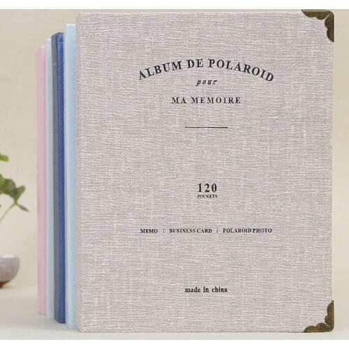 BALLE 120 Pockets PU Leather Photo Album for 3 inch Instant Polaroid Fujifilm Instax Mini 9/ 8/ 70/ 7S/ 25, Z2300 PIC-300P Film