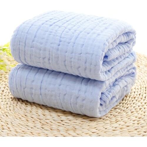 Baby Bath Towel for Newborn Infant Toddler Bedding Crib Swaddle Wrap Absorbent Hypoallergenic Boys Cotton Muslin Blankets