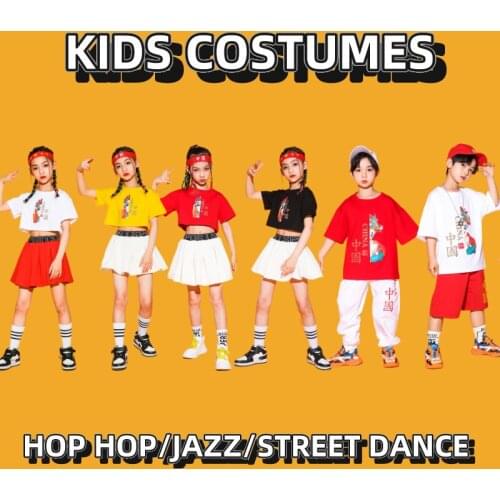 Chinese Style Children Jazz Performance Clothes Girls Clothing Kids Hip Hop Dance Clothes for Girls Boys Stage Costumes XS1833