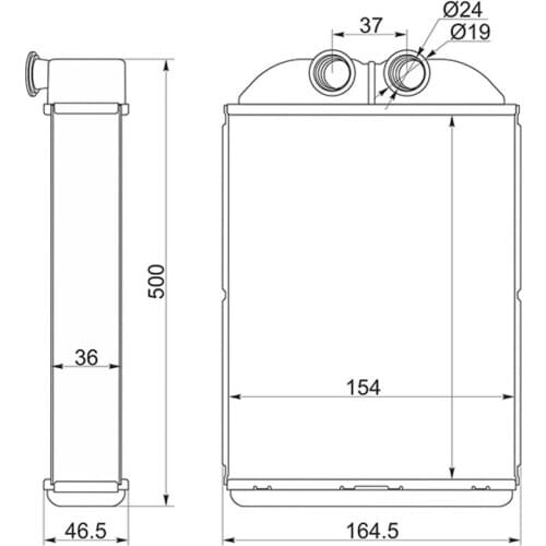 Heater Core Interior Radiator Element fits HONDA STEP WAFON RF1 / 2 1996 1997 1998 1999 2000 2001