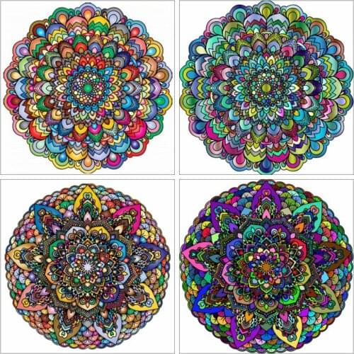 EverShine Diamond Mosaic Mandala Rhinestones Art Diamond Painting Cross Stitch Bead Embroidery Handmade Hobby Gift Home Decor