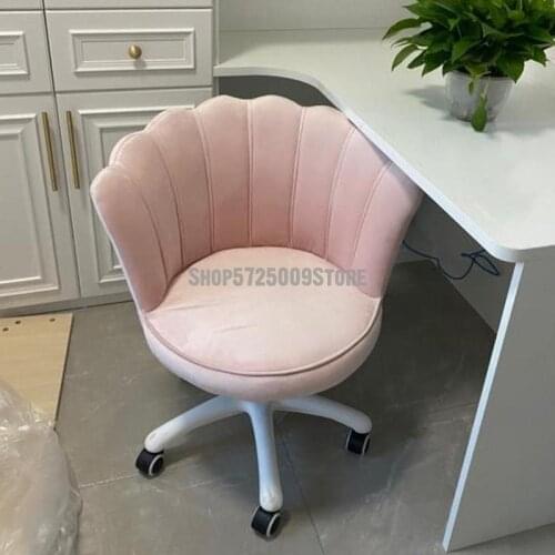 Computer chair home bedroom makeup chair dressing stool net red cute girl single sofa lift backrest swivel chair